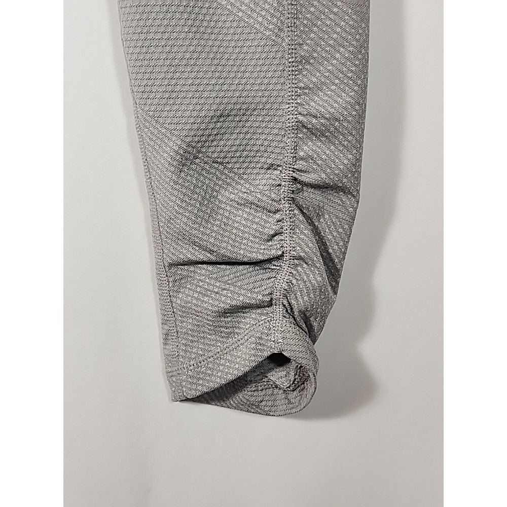 Prana Misty Legging Cropped Ruched Cuff High Rise Stretch Grey Textured Womens S - Picture 9 of 12